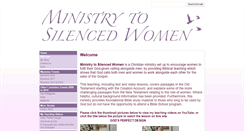 Desktop Screenshot of ministryto-silencedwomen.com