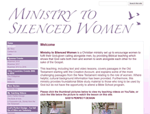 Tablet Screenshot of ministryto-silencedwomen.com